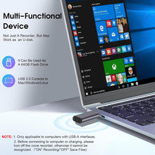Load image into Gallery viewer, USB Thumb Drive Voice Recorder