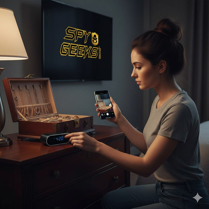 Wifi Hidden Clock Camera Wide Angle