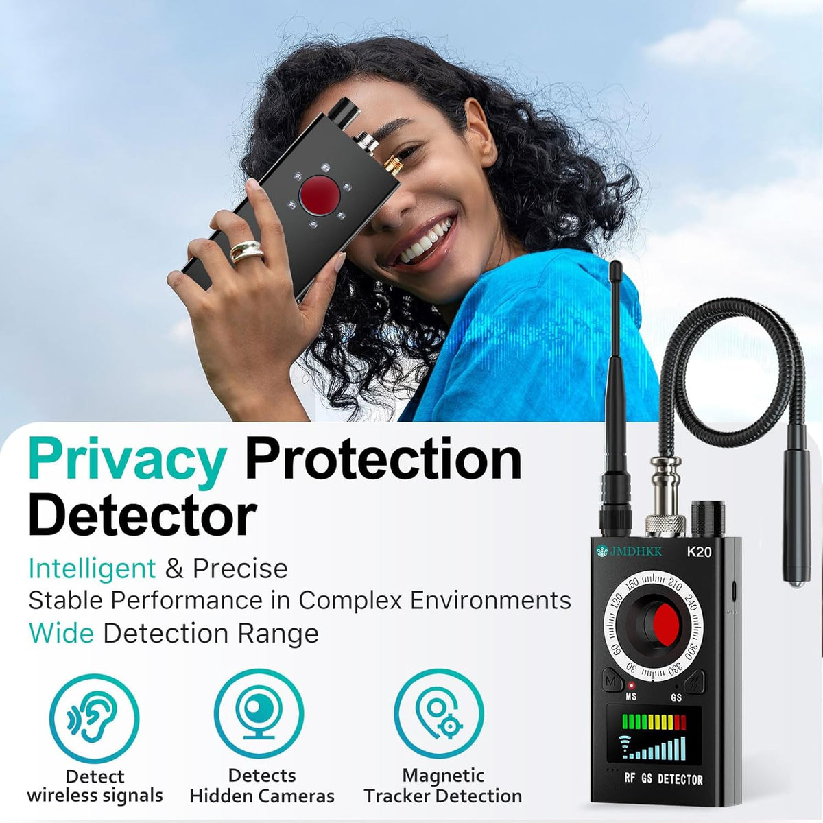 Spy RF detector K20 – Spy Geeks