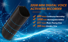 Load image into Gallery viewer, Voice Activated Audio Recorder 32GB Magnetic