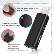 Load image into Gallery viewer, USB Voice Activated Mini Recorder
